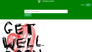 openclipart圖庫：Get well soon dad縮圖