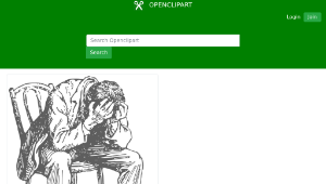 openclipart圖庫：Desperate Man-資源代表圖