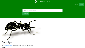 openclipart圖庫：Formiga縮圖