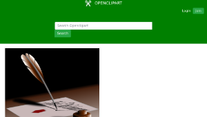 openclipart圖庫：feather pen-資源代表圖