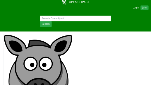openclipart圖庫：Cartoon Horse Grey-資源代表圖