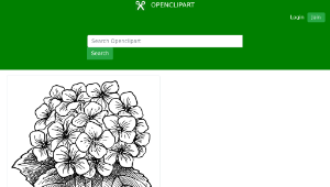 openclipart圖庫：Hydrangea-資源代表圖