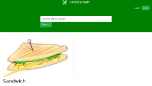 openclipart圖庫：Sandwich縮圖