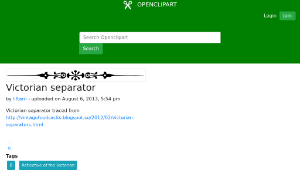 openclipart圖庫：Victorian separator-資源代表圖