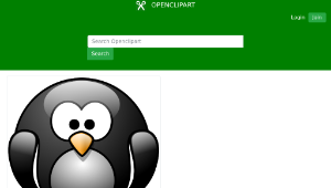 openclipart圖庫：Cartoon penguin 1-資源代表圖