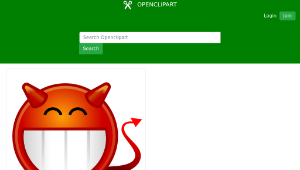 openclipart圖庫：tango face devil縮圖