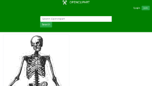 openclipart圖庫：Human Skeleton-資源代表圖