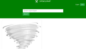 openclipart圖庫：weather icon - stormy縮圖