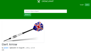 openclipart圖庫：Dart Arrow縮圖