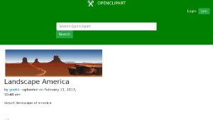 openclipart圖庫：Landscape America-資源代表圖