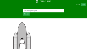 openclipart圖庫：NASA Space Shuttle-資源代表圖