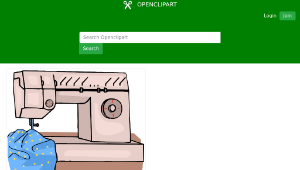 openclipart圖庫：Sewing machine縮圖