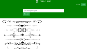 openclipart圖庫：Ornamental Text Dividers-資源代表圖