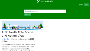 openclipart圖庫：Artic North Pole Scene and Action View-資源代表圖