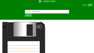 openclipart圖庫：Floppy disk 3.5"-資源代表圖