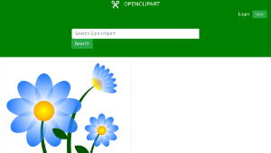 openclipart圖庫：Blue Flower Motif-資源代表圖