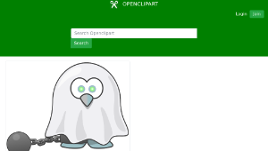 openclipart圖庫：Ghost of a Penguin-資源代表圖