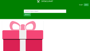 openclipart圖庫：Gift Box pink縮圖