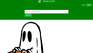 openclipart圖庫：Ghost with bag (colour)縮圖