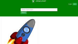 openclipart圖庫：Animation of Rocket blue and red-資源代表圖
