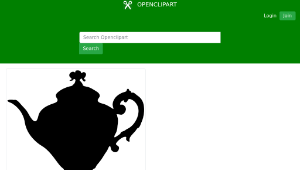 openclipart圖庫：Vintage Teapot Silhouette-資源代表圖