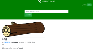 openclipart圖庫：Log縮圖