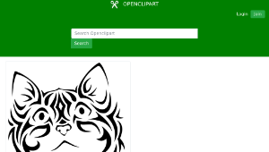 openclipart圖庫：Tribal Kitten 2-資源代表圖