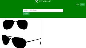 openclipart圖庫：Sunglasses-資源代表圖