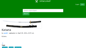 openclipart圖庫：Katana-資源代表圖