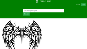 openclipart圖庫：Tribal Wings-資源代表圖