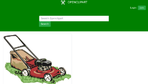 openclipart圖庫：Red Lawnmower-資源代表圖