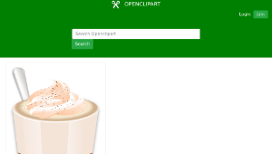openclipart圖庫：Cafe Latte-資源代表圖