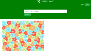 openclipart圖庫：Flowers Pattern縮圖