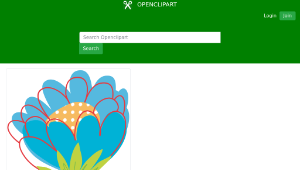openclipart圖庫：Blue Flower Vector-資源代表圖