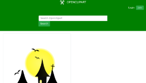 openclipart圖庫：Halloween Castle-資源代表圖
