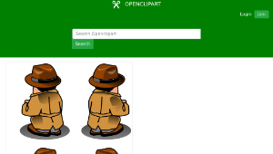 openclipart圖庫：Noir detective sprite-資源代表圖