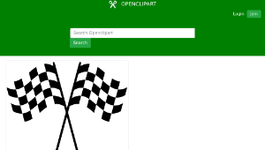 openclipart圖庫：Checkered Racing Flags-資源代表圖