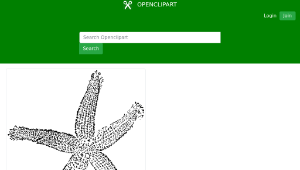 openclipart圖庫：star fish縮圖