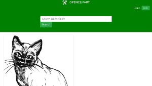 openclipart圖庫：Siamese cat縮圖
