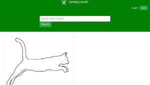 openclipart圖庫：Cat 1-資源代表圖