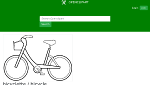 openclipart圖庫：bicyclette / bicycle-資源代表圖