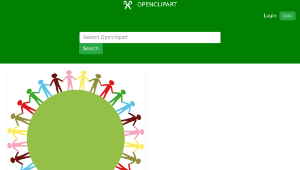 openclipart圖庫：Unie sur terre