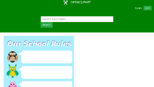 openclipart圖庫：A3 Classroom Rules Poster縮圖