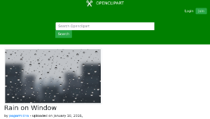 openclipart圖庫：Rain on Window-資源代表圖