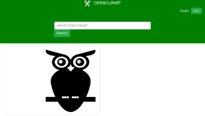 openclipart圖庫：Black and White Owl-資源代表圖