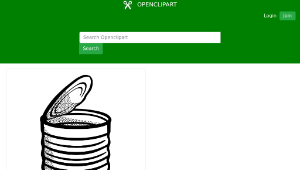 openclipart圖庫：can - lineart-資源代表圖