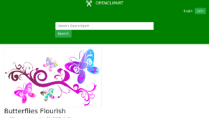 openclipart圖庫：Butterflies Flourish縮圖