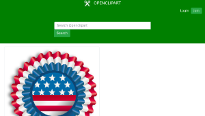 openclipart圖庫：4th July Ribbon縮圖