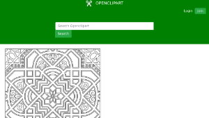 openclipart圖庫：Black And White Geometric Line Art-資源代表圖