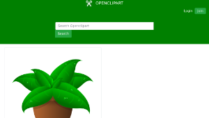 openclipart圖庫：plants in pot縮圖